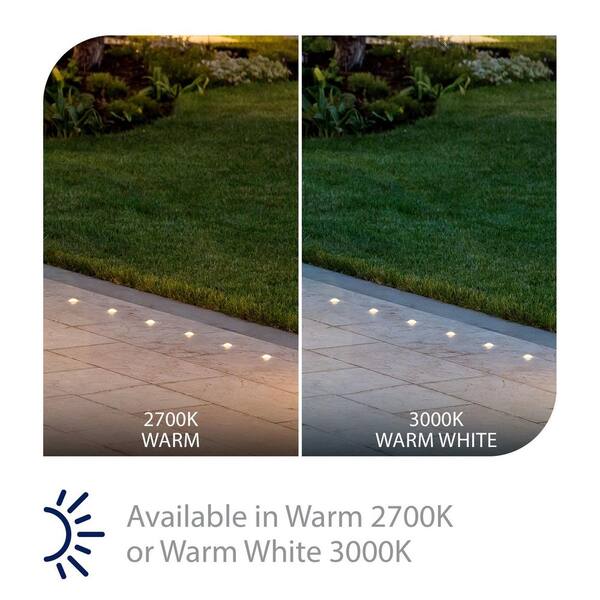 1-Watt Stainless Steel Outdoor Integrated LED 3000K In-Ground Landscape Path Light