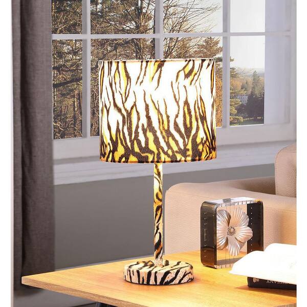 tiger print lamp