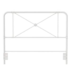 Allysa Metal Headboard, Full Queen, Off White