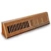 T.A. Industries 18 in. Wood Oak Baseboard Dark Finished Diffuser ...