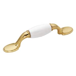 BELWITH Tranquility 3 Centers Handle Pull in Dark Polished Brass