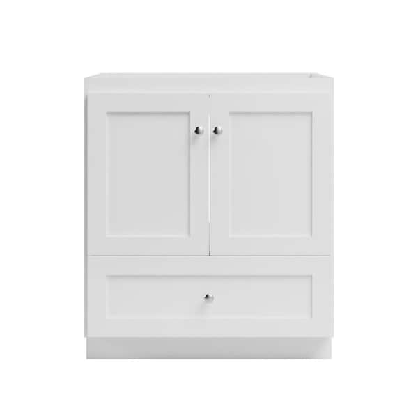 Shaker 30 in. W x 21 in. D x 34.5 in. H Bath Vanity Cabinet without Top in Winterset