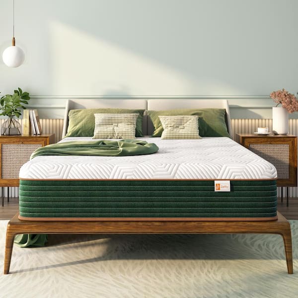 Crystli Queen Size Medium Comfort Hybrid Memory Foam 10 in. Mattress in a Box with Individual Pocket Springs