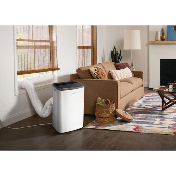 Frigidaire 8,000 BTU Portable Air Conditioner Cools 550 Sq. Ft. with Remote  Control in White FHPW122AC1 - The Home Depot