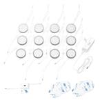 6000K LED Under Cabinet Puck Lights with Hand Wave Sensor (12-Pack)