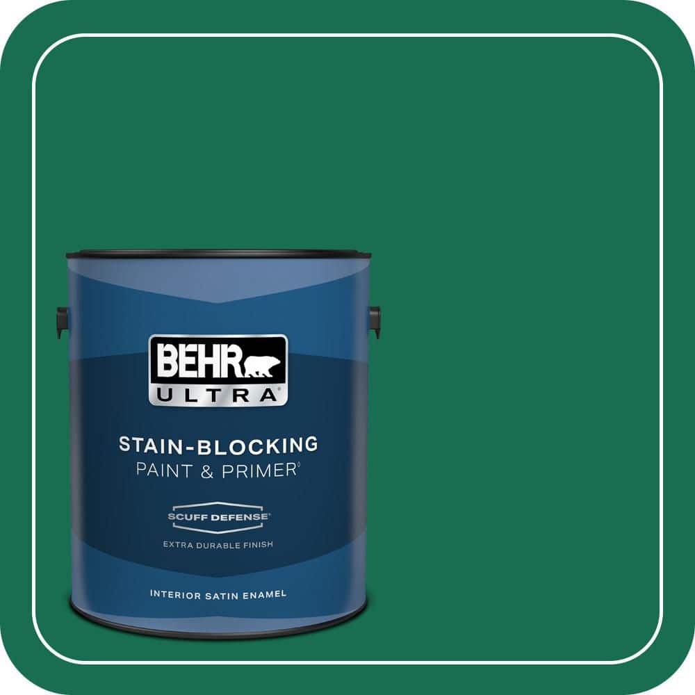 1 gal. #S-H-470 Precious Emerald Extra Durable Satin Enamel Interior Paint & Primer price history on PriceWatchPro