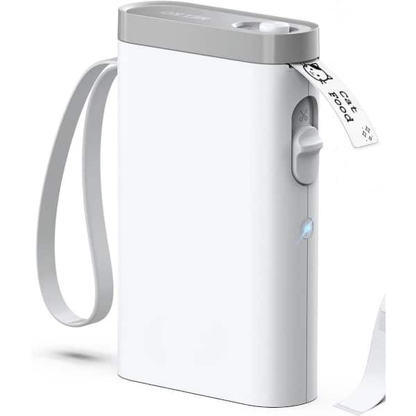 EKIEUDL Wireless Mini Label Makers with Tape and Bluetooth Label Printer in White