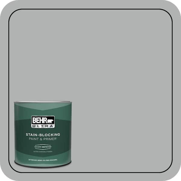 BEHR ULTRA 1 qt. #PPU26-08 Silverstone Extra Durable Semi-Gloss Enamel Interior Paint & Primer