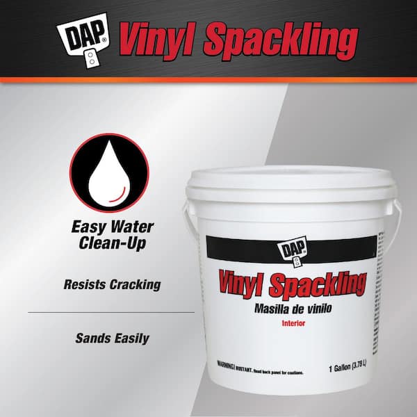 Ready-to-Use 128 oz. White Vinyl Spackling (2-Pack)