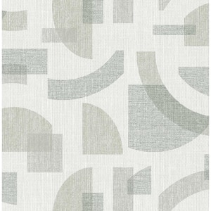 Fulton Sea Green Shapes Matte Non-pasted Paper Wallpaper