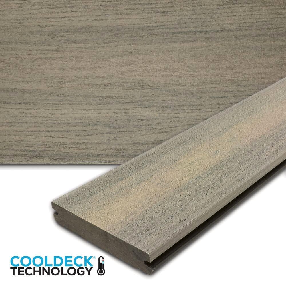 Vision CoolDeck Mochaccino 1 in. x 5.4 in. x 16 ft. Grooved Composite Deck Board price history on PriceWatchPro