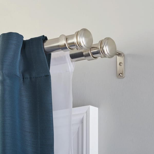 Durable 2 Pcs Double Curtain Rod Holder Hangers Window Frame Curtain Accessories 