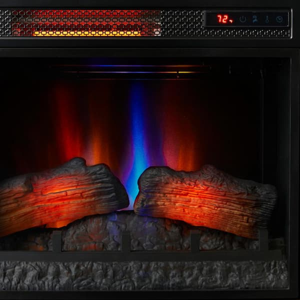 StyleWell Wheaton 31 in. Freestanding Infrared Electric Fireplace in Simply  Brown 148080 - The Home Depot