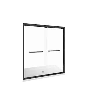 60 in. L x 32 in. W x 3 1/2 in. H Alcove Single Threshold Flat Surface Shower Pan Base with Center Drain in White