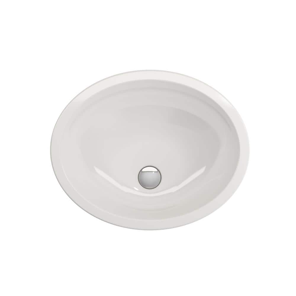 Parma 22" White Ceramic Undermount Oval Bathroom Sink