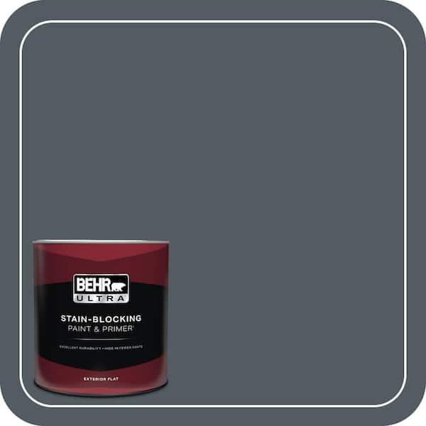 BEHR ULTRA 1 qt. #PPU25-21 City Rain Flat Exterior Paint & Primer