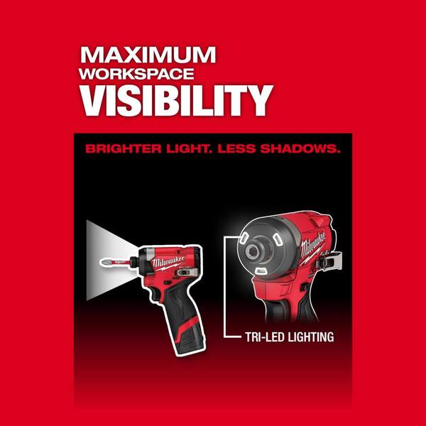 Milwaukee M12 12-Volt Lithium-Ion Cordless FUEL 1/4 in. Impact