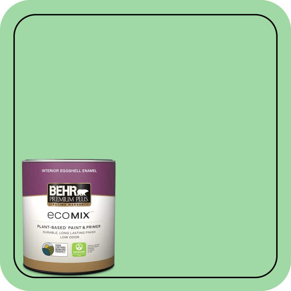 1 qt. #450B-4 Green Trance Eggshell Enamel EcoMix Plant-Based Interior Paint & Primer price history on PriceWatchPro