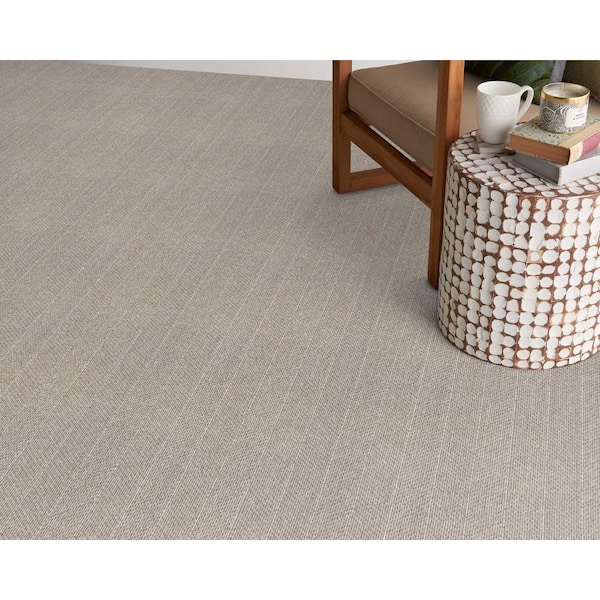 Forsooth Quartz Gray 12 ft. 32 oz. Wool Pattern Carpet - Installation Required