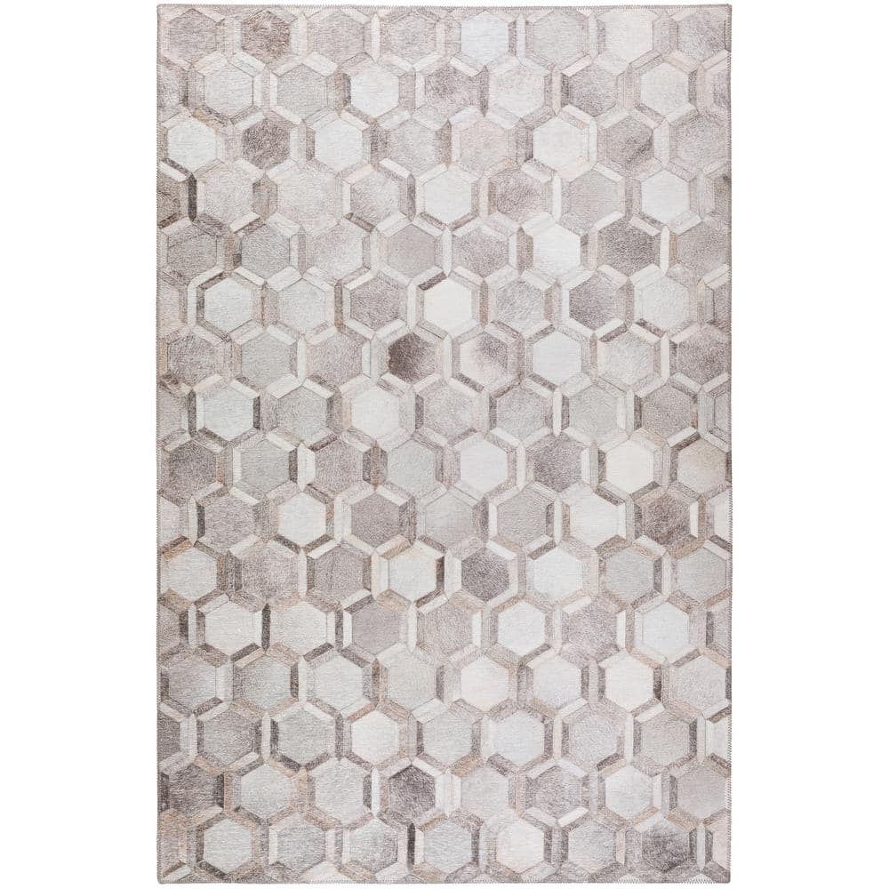 Laredo Grey 10 ft. x 14 ft. Indoor/Outdoor Washable Rug