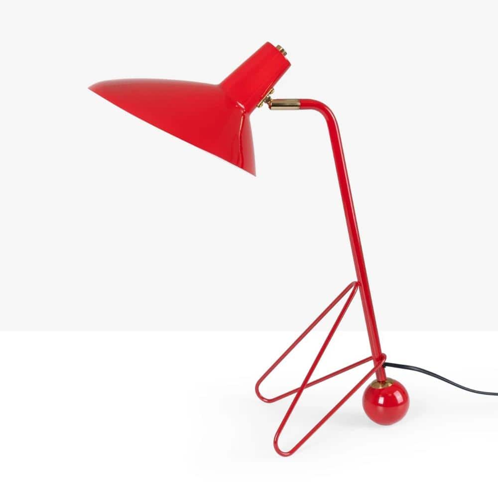 Palmira 20 in. Modern Tripod Table Lamp, Adjustable Aluminum Task Light with E26 Base for Bedroom Office, Red price history on PriceWatchPro