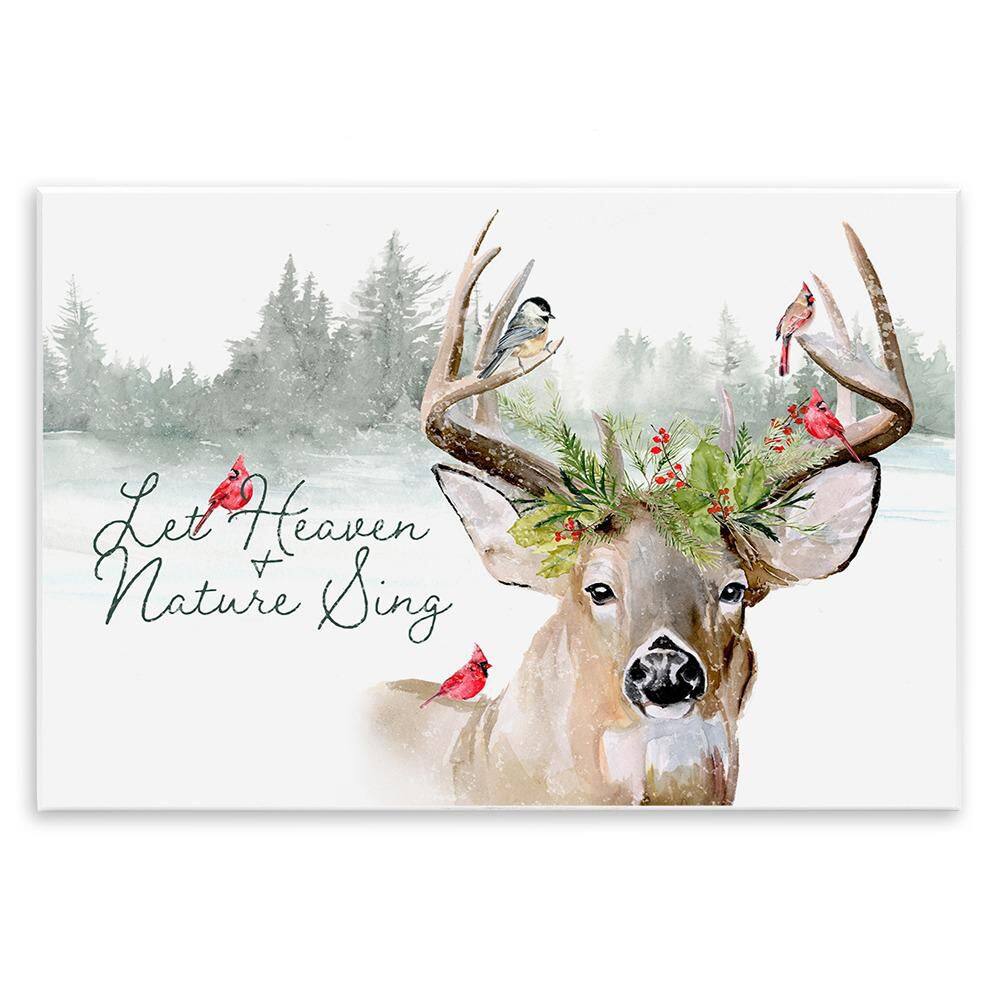 Motivational Winter Reindeer by Jennifer Paxton Parker Unframed Graphic Art Print Animal, 13 in. x 19 in. price history on PriceWatchPro