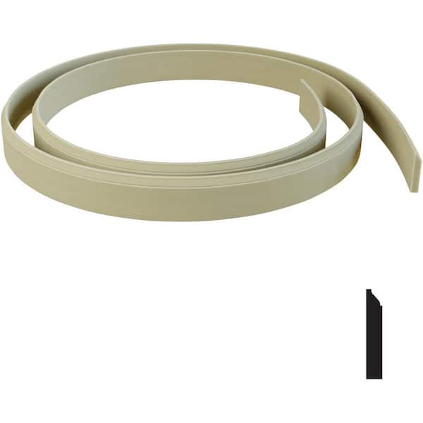 Ekena Millwork 9/16 in. x 144 in. x 3 1/4 in. Resin Baseboard Flexible Moulding