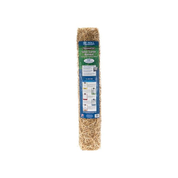 Pennington 4 ft. W, 50 ft. L Wheat Straw Seed Starter Germination ...