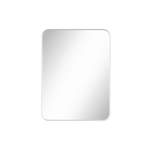 Unbranded 24 x 32 in. White Mirror: Copper-Free, 99%+ Color Restoration, Anti-Rust Aluminum Frame, Horizontal/Vertical Hanging
