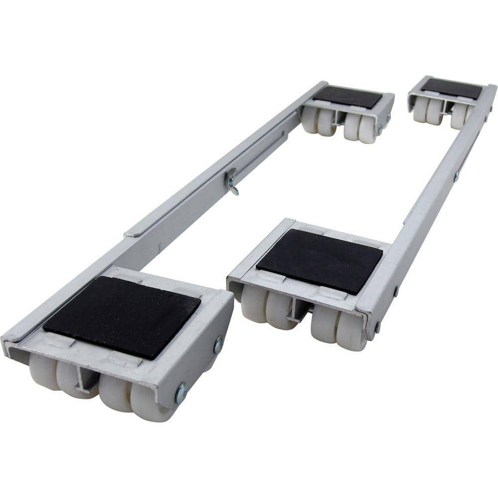 Heavy Duty Extendable Appliance Rollers The Bread Rack with Wheels Washing Machine Base Stand Movable for Washing Machine Dryer Refrigerator 2 pcs Appliance Roller Mover
