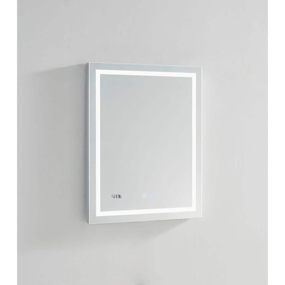 Elegance 36'' Silver Rectangular LED Bathroom Vanity Mirror