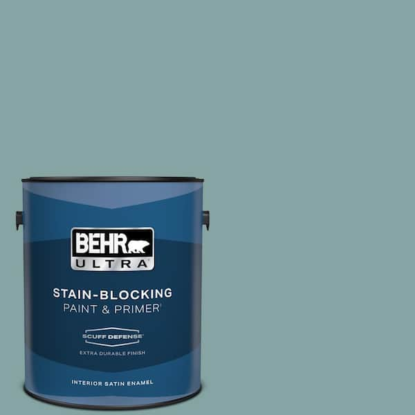 BEHR ULTRA 1 gal. #PPU13-08 Venus Teal Extra Durable Satin Enamel Interior Paint & Primer