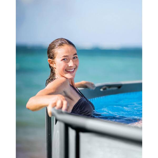 Intex 16 Foot x 48 Inch Ultra Xtr Frame Above Ground Swimming Pool Set with Pump