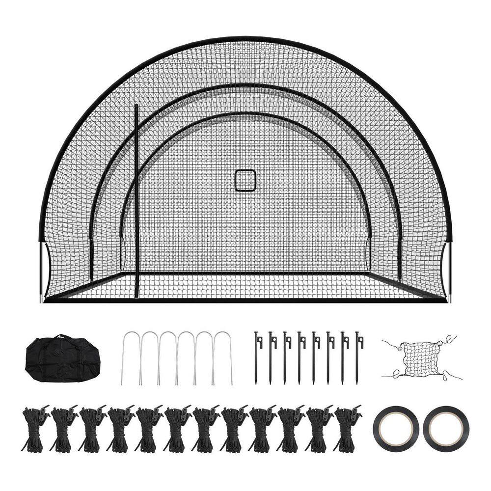 Baseball Batting Cage with Knotless Polyester, 22.2 x 12.1 x 7.9 FT. Freestanding Portable Batting Cage, Hitting Cages price history on PriceWatchPro