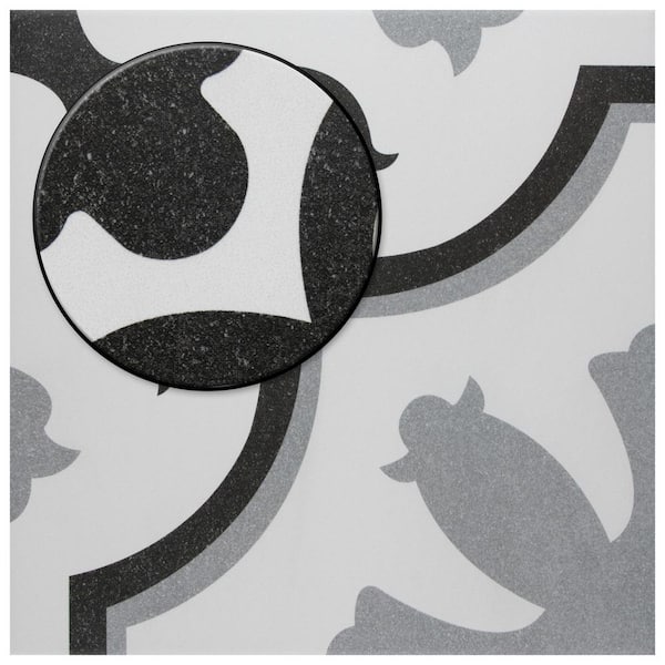 Merola Tile Amberes Classic Encaustic 12-3/8 in. x 12-3/8 in. Ceramic Floor and Wall Tile (10.96 sq. ft. / case) Merola Tile Amberes Classic Encaustic 12-3/8 in. x 12-3/8 in. Ceramic Floor and Wall Tile (10.96 sq. ft. / case)