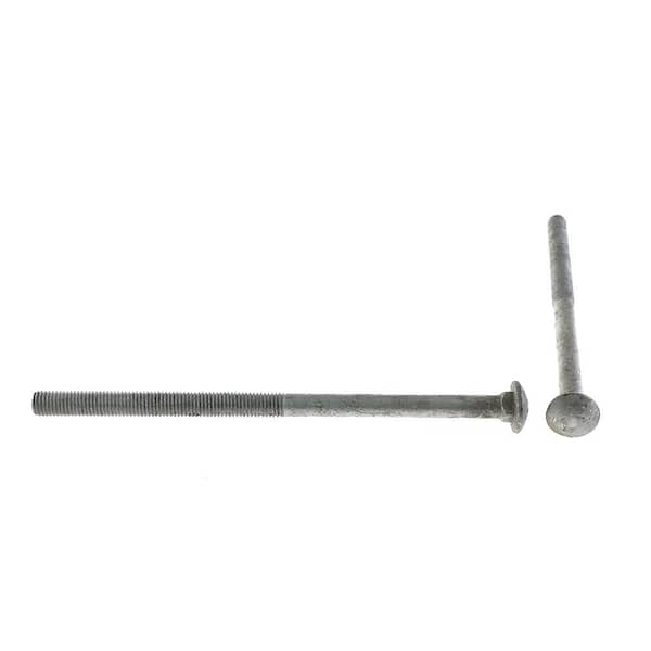 Carriage Head Bolts 5/8-11 x 12" Galvanized A307 HDG 10