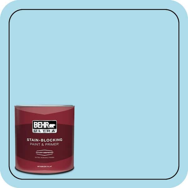 BEHR ULTRA 1 qt. #530A-3 Frosty Glade Extra Durable Flat Interior Paint & Primer