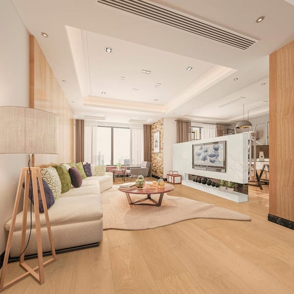 Grant Manor White Oak XXL 5/8 in. T x 9.45 in. W Tongue and Groove Engineered Hardwood Flooring (1363.92 sq. ft./pallet)