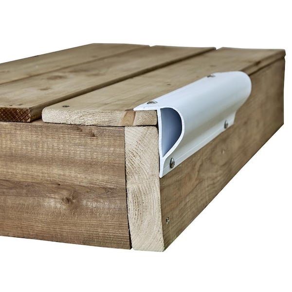 3 in. x 8 in. x 24 ft. Slant "p" Profile, White