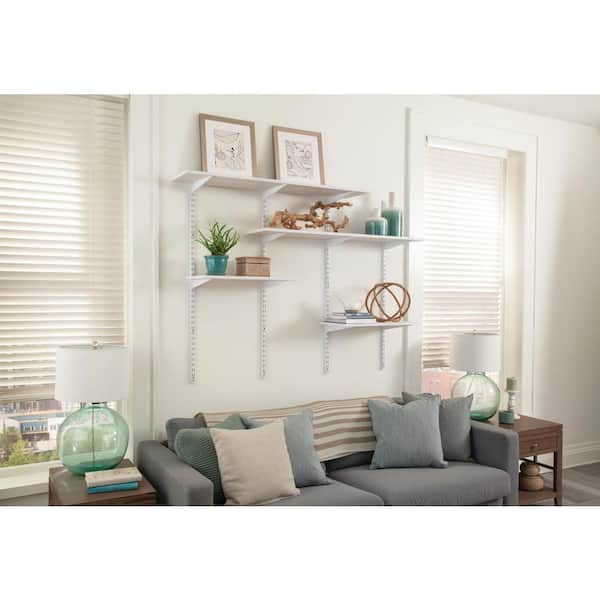 White Laminated Wood Shelf 10 in. D x 36 in. L