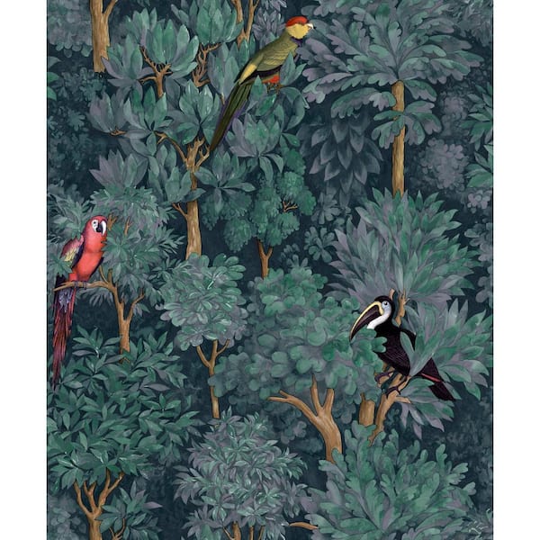 HOLDEN Botanist Teal Non-Woven Non-Pasted Wallpaper (Covers 56 sq. ft.)