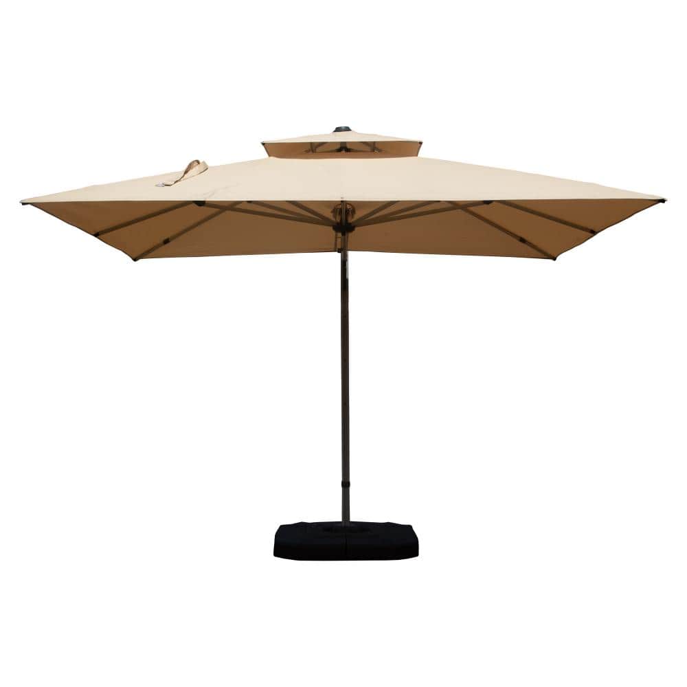 9ft Aluminum Cantilever Tilt Patio Umbrella Center Pole Beige, Base Not Included price history on PriceWatchPro