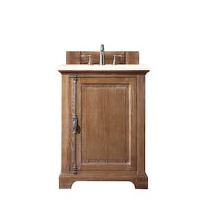 Providence 26 in. W x 23.5 in. D x 34.3 in. H Single Bath Vanity in Driftwood with Eternal Marfil Quartz Top