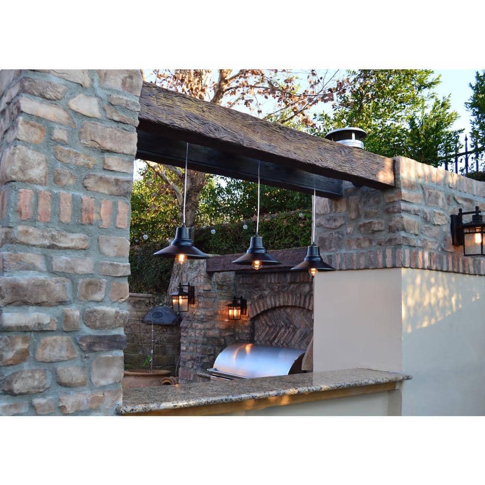 Medium Bronze Farmhouse Lantern Pendant Light