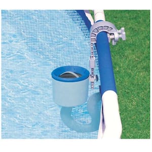 Automatic Above-Ground Swimming Pool Vacuum and Mounted Automatic Skimmer