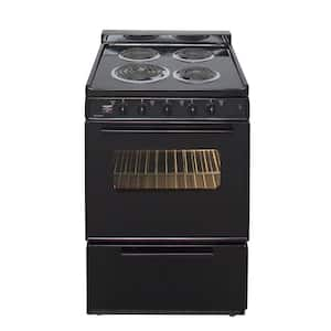 24 in. 2.97 cu. ft. Electric Range in Black