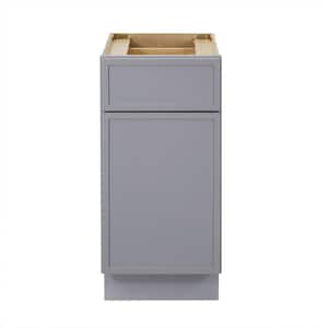 15 in. W x 21 in. D x 32.5 in. H 1-Drawer Bath Vanity Cabinet Only in Gray