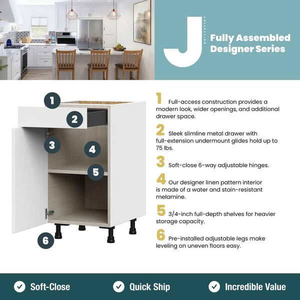 J COLLECTION Littleton Painted 30 in. W x 84.5 in. H x 24 in. D in Gray Shaker Assembled Single Oven Kitchen Cabinet