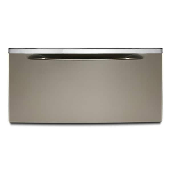 Whirlpool 11.3 in. Cashmere Landry Pedestal with Storage Drawer WFP2411GX