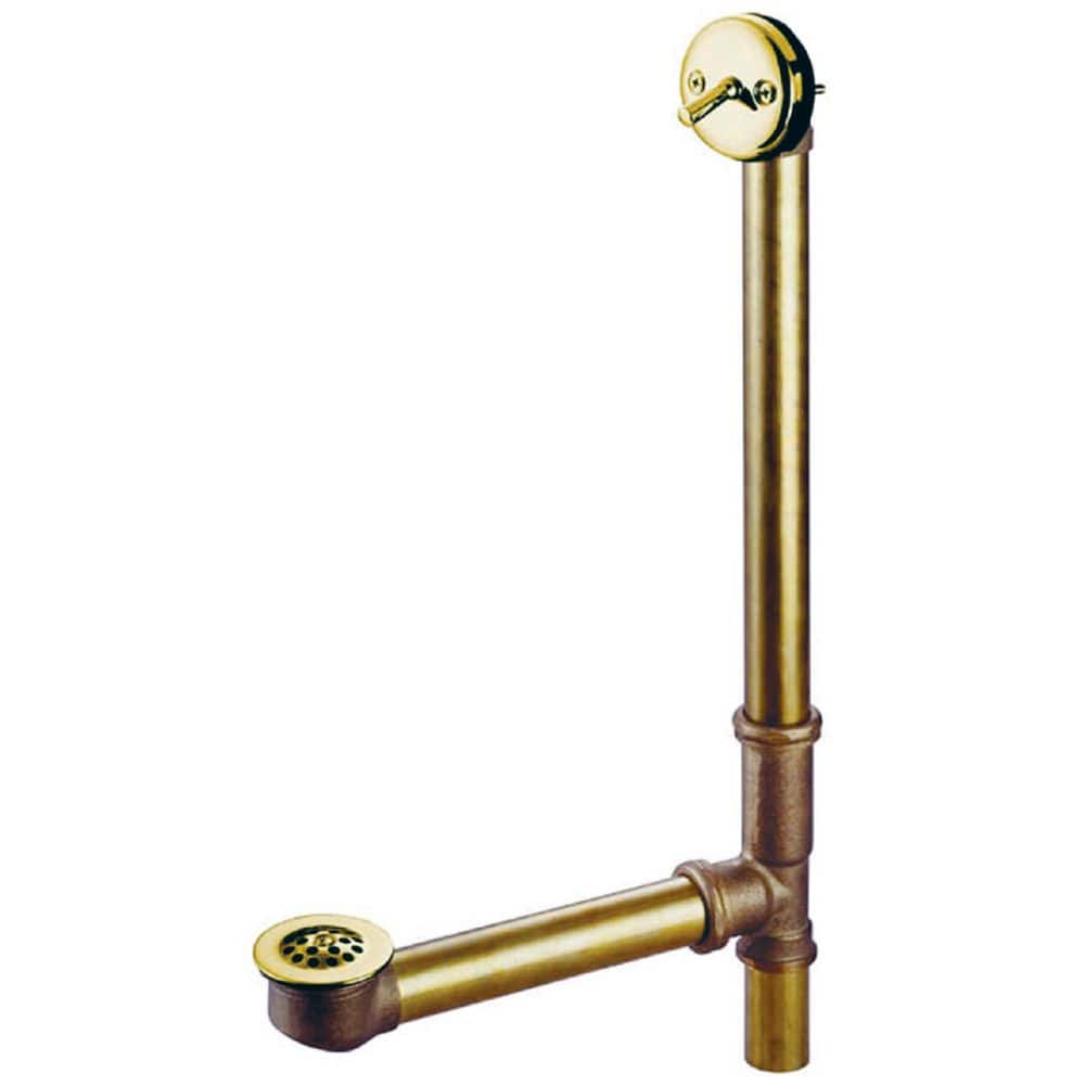 Made To Match 20-Gauge Trip Lever Clawfoot Tub Drain in Polished Brass with Overflow price history on PriceWatchPro